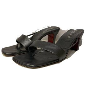 Charles David by Nathalie M Women’s Gray Heel Mule Sandals Size 8.5B Spain READ